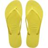 imageHavaianas Kids Slim Flip Flops  Kids Summer Sandals for Boys ampamp Girls  pixel yellow 9C little kid