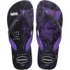imageHavaianas Mens Top Marvel Black Panther Flip Flop Sandal Black Size 67 Mens