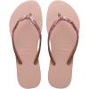 imageHavaianas Slim Glitter II Flip Flop SandalBallet RoseGolden Blush