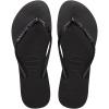 imageHavaianas Slim Glitter II Flip Flop SandalBlackDark Grey