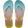 imageHavaianas Slim Gradient Sunset Flip Flop Sandal Lime Green 3536 Brazil US Mens 45 Womens 56 M
