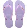 imageHavaianas Women Slim Glitter Flourish Flip Flops  Pastel Glitter Sandals  Purple 6