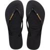 imageHavaianas Womens Flip Flop SandalBlackGold Metallic