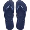 imageHavaianas Womens Slim Crystal Flip FlopsNavy Blue