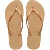 imageHavaianas Womens Slim Flatform Flip Flop SandalGolden