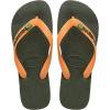 Green Olive Vibrant Orange
