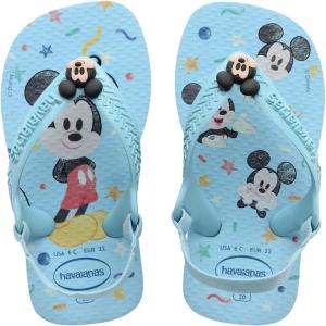 imageHavaianas Baby Disney Classics Sandals  Mickey Mouse Shoes with Back Strap  Blue Water 9C little kid