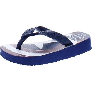 imageHavaianas Kids Top Marvel Logomania Flip Flops  Captain American Sandals for Kids  NavyNavy 13C1Y little kid