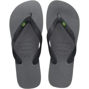 imageHavaianas Mens Brazil Flip Flop SandalSteel Grey