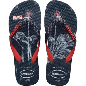 imageHavaianas Mens Top Marvel Spider Man Flip Flop Sandal Ruby Red Size 5 Mens