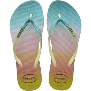 imageHavaianas Slim Gradient Sunset Flip Flop Sandal Lime Green 3536 Brazil US Mens 45 Womens 56 M