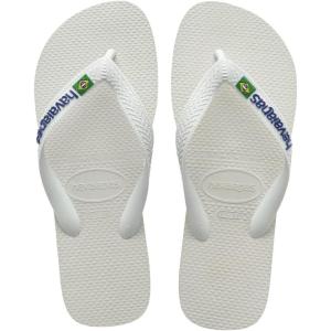 imageHavaianas UnisexChild Brazil Logo Flip Flop SandalWhite