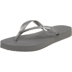 imageHavaianas UnisexChild Slim Flip Flop SandalGreySilver
