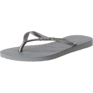 imageHavaianas Womens Flip Flop SandalSteel Grey Rainbow Grey Glitter
