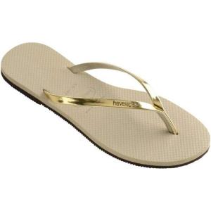 imageHavaianas Womens Flipflop FlipFlopBeigesand GreyLight Golden