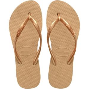 imageHavaianas Womens Slim Flatform Flip Flop SandalGolden