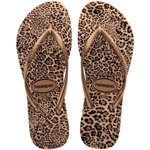 imageHavaianas Womens Slim Paisage Flip FlopSand Grey Golden
