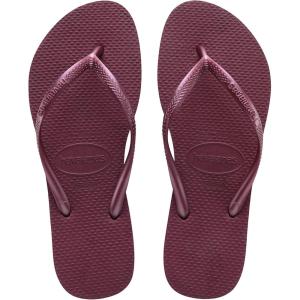 imageHavaianas Womens Slim Princesas Flip FlopBordeaux