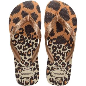 imageHavaianas Womens Slim Season Flip FlopBeigeRose GoldDark Brown