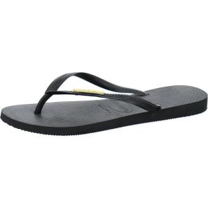 imageHavaianas Womens Slim Season Flip FlopBlack Gold