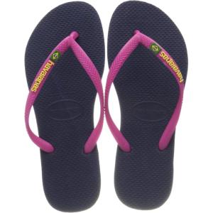 imageHavaianas Womens Slim Season Flip FlopMulticoloured Black