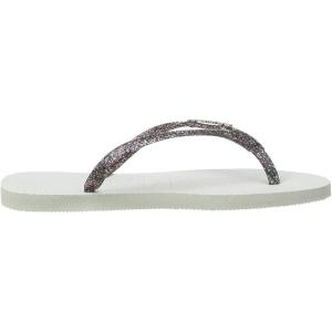 imageHavaianas Womens Slim Season Flip FlopSilver White