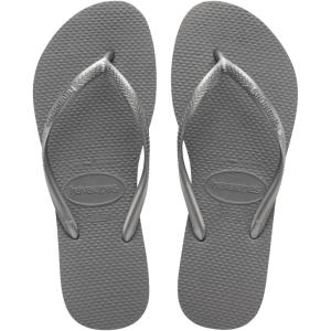 imageHavaianas Womens Slim Season Flip FlopSteel Grey