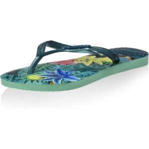 imageHavaianas Womens Slim Tropical Flip Flop SandalGreen Light Green 1422