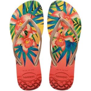 imageHavaianas Womens Slim Tropical Flip Flop SandalLight Yellow