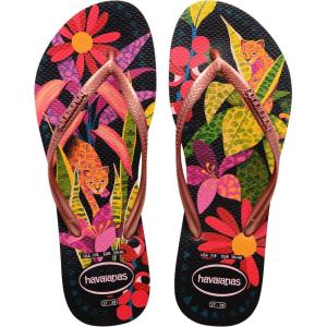 imageHavaianas Womens Slim Tropical Flip Flop SandalSalmon