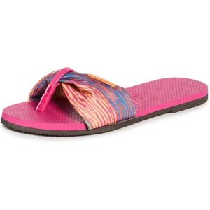 imageHavaianas Womens You St Tropez Flip Flops Pink Electric 910 Medium US