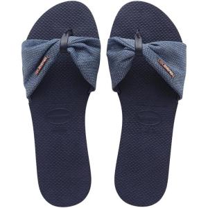 imageHavaianas Womens You St Tropez Shine Flip FlopsNavy Blue