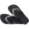 imageHavaianas Mens Top Mix Flip FlopBlack Steel Grey Black