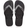 imageHavaianas Mens Top Mix Flip FlopBlack Steel Grey Black