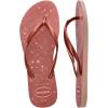 imageHavaianas Women Slim Gloss Flip Flops  Spring and Summer Pool Sandals for Women  Ballet RoseGolden Blush 1112W  910M