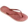 imageHavaianas Women Slim Gloss Flip Flops  Spring and Summer Pool Sandals for Women  Ballet RoseGolden Blush 1112W  910M