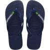 imageHavaianas Mens Brazil Logo Flip Flop Sandal Navy Blue Brazil 4344 US 1112