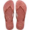 imageHavaianas Women Slim Gloss Flip Flops  Spring and Summer Pool Sandals for Women  Ballet RoseGolden Blush 1112W  910M