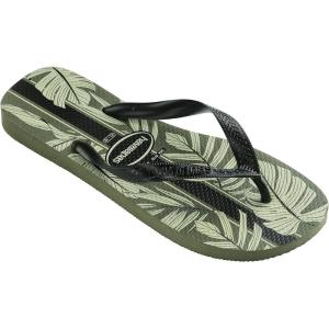 imageHavaianas Mens Aloha Sandal  Tropical Leaves Flip FlopsMoss