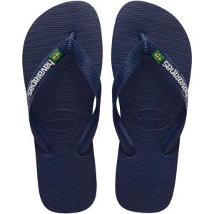 imageHavaianas Mens Brazil Logo Flip Flop Sandal Navy Blue Brazil 4344 US 1112