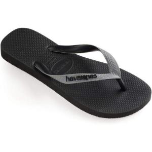 imageHavaianas Mens Top Mix Flip FlopBlack Steel Grey Black