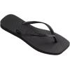 imageHavaianas Womens Slim Square Solid Flip FlopsBlack