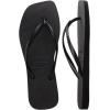 imageHavaianas Womens Slim Square Solid Flip FlopsBlack