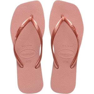 imageHavaianas Womens Slim Square Solid Flip FlopsCrocus Rose
