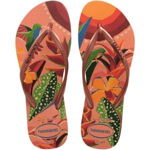 imageHavaianas Womens Slim Tropical Flip Flop SandalPeach