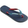 imageHavaianas UnisexChild Kids Brazil Mix Sandal BlackRed Ruby FlipFlopIndigo Blue