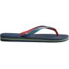 imageHavaianas UnisexChild Kids Brazil Mix Sandal BlackRed Ruby FlipFlopIndigo Blue