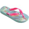 imageHavaianas UnisexChild Slim Pets Flip Flop SandalIce BlueShocking Pink