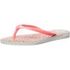 imageHavaianas UnisexChild Slim Pets Flip Flop SandalWhiteCoral New