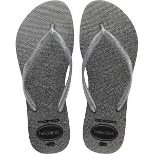 imageHavaianas Girls Kids Slim Gloss Flip Flop Sandals Black Size 9C little kid